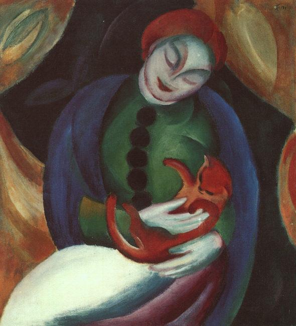 Franz Marc Girl with Car II Germany oil painting art